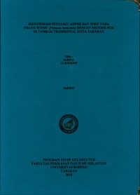 Identifikasi Penyakit AHPND Dan WSSV Pada Udang Windu (Penaeus Monodon) Dengan Metode PCR Di Tambak Tradisional Kota Tarakan