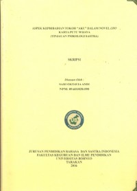 Aspek Kepribadian Tokoh “Aku” Dalam Novel LHO Karya Putu Wijaya (Tinjauan Psikologi Sastra)