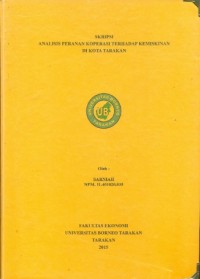 Analisis Peranan Koperasi Terhadap Kemiskinan Di Kota Tarakan