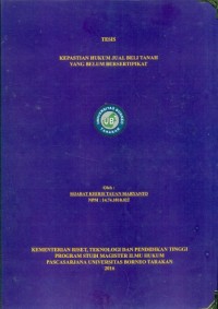Kepastian Hukum Jual Beli Tanah yang Belum Bersertifikat