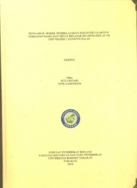 Pengaruh  Model Pembelajaran Discovery Learning Terhadap Hasil Dan Minat Belajar IPA Siswa Kelas VII SMP Negeri 1 Tanjung Palas