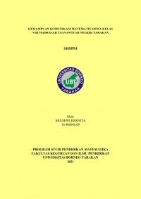 Kemampuan Komunikasi Matematis Siswa Kelas VIII Madrasah Tsanawiyah Negeri Tarakan