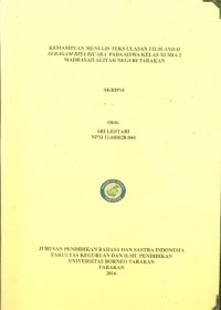 Kemampuan Menulis Teks Ulasan Film Andai Seragam Bisa Bicara Pada Siswa Kelas XI MIA 2 Madrasah Aliyah Negeri Tarakan