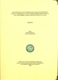 Kelimpahan dan Dominansi Udang Di Perairan Sungai Sembakung dan Potensi Implementasinya Dalam pembelajaran Biologi Kelas X SMA