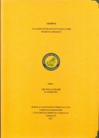 Analisis Pendapatan Usaha Tahu Di Kota Tarakan