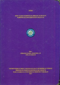 Izin Usaha Pariwisata Bidang Kawasan Pariwisata Di Kabupaten Malinau