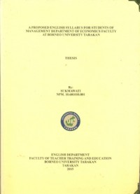 A Proposed English Syllabus For Students Of Management Department Of Economics Faculty At Borneo University Tarakan