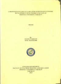 A Proposed English Syllabus For Students Of Economic Development Of Economics Faculty At Borneo University Tarakan
