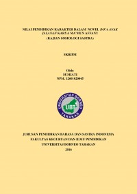 Nilai Pendidikan Karakter Dalam  Novel Do’a Anak Jalanan Karya Ma’mun Affany (Kajian Sosiologi Sastra)