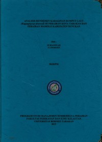 Analisis Rendemen Karaginan Rumput Laut (Kappaphycus alvarezii) Di Perairan Kota Tarakan Dan Perairan Mamolo Kabupaten Nunukan