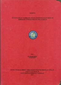 Kewenangan Syahbandar Dalam Penegakan Hukum Dibidang Tindak Pidana Pelayaran