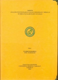 Analisis Potensi Bahan Galian Golongan C Sebagai Sumber PAD Kabupaten Nunukan