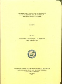 Nilai Religius Dalam Novel Api Tauhid Karya Habiburrahman El Shirazy (Kajian Sosiologi Sastra)