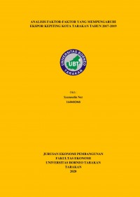 Analisis Faktor-Faktor Yang Mempengaruhi Ekspor Kepiting Kota Tarakan Tahun 2017-2019
