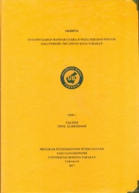 Analisis Kargo Bandar Udara Juwata Terhadap Sektor Jasa Periode 2001-2015 Di Kota Tarakan