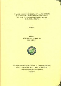 Analisis Deiksis Pada Buku Bunga Rampai Cerita Lisan Tidung Kalimantan Utara Karya Inung Setyami, Eva Apriani, Dan Siti Fathonah (Kajian Pragmatik)