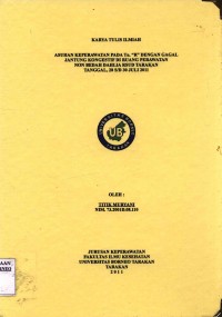 Asuhan Keperawatan Pada Tn. R Dengan Gagal Jantung Kongestif Di Ruang Perawatan Non Bedah Dahlia RSUD Tarakan Tanggal 28 s/d 30 Juli 2011