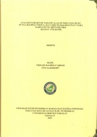 Analisis Struktur Naratif Alan Dundes Pada Buku Bunga Rampai Cerita Lisan Tidung Kalimantan Utara Karya Inung Setyami, Dkk  (Kajian  Folklor)