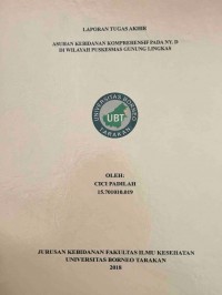 Asuhan Kebidanan Komprehensif Pada Ny. D Di Wilayah Puskesmas Gunung Lingkas