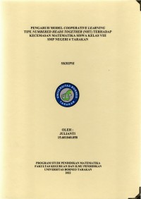 Pengaruh Model Cooperative Learning Tipe Numbered Heads Together (NHT) Terhadap Kecemasan Matematika Siswa Kelas VIII SMP Negeri 6 Tarakan