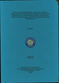 Pengaruh Bioenrichment Artemia salina Dengan Ekstrak Daun Karamunting (Melastoma malabathricum) Terhadap Laju Pertumbuhan Postlarva Udang Windu (Penaeus monodon) Yang Dipelihara Di Tambak Tradisional