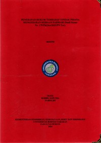 Penerapan Hukum Terhadap Tindak Pidana Mengedaran Sediaan Farmasi (Studi Kasus  No. 179/Pid.Sus/2023/Pn Tar)
