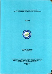 Analisis Kandungan Proksimat Pada Ikan Mujair (Oreochromis mossambicus)