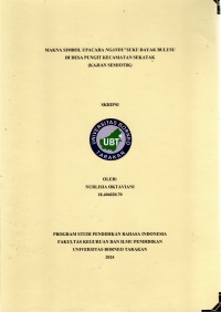 Makna Simbol Upacara Ngandu’ Suku Dayak Bulusu Di Desa Pungit Kecamatan Sekatak (Kajian Semiotik)