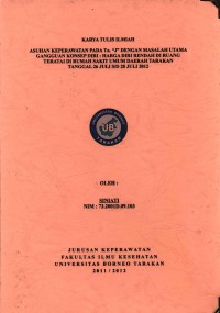 Asuhan Keperawatan Pada Tn. “J” Dengan Masalah Utama Gangguan Konsep Diri: Harga Diri Rendah Di Ruang Teratai Rumah Sakit Umum Daerah Tarakan 26 Juli Sampai 28 Juli 2012