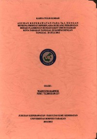 Asuhan Keperawatan Pada Tn. L Dengan Benigna Prostat Hiperplasia Di Ruang Perawatan Bedah Flamboyan Rumah Sakit Umum Daerah Kota Tarakan Tanggal 23 Sampai Dengan Tanggal 25 Juli 2012