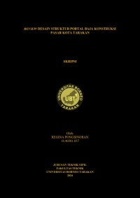 Review Desain Struktur Portal Baja Konstruksi Pasar Kota Tarakan