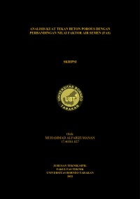 Analisis Kuat Tekan Beton Porous Dengan Perbandingan Nilai Faktor Air Semen (FAS)
