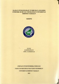Kajian Fitogeografi Tumbuhan Anggrek Endemik  Di Hutan  Penelitian Universitas Borneo Tarakan
