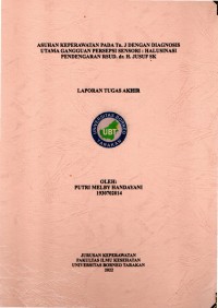 Asuhan Keperawatan Pada Tn. J Dengan Diagnosa Utama Gangguan Persepsi Sensori: Halusinasi Pendengaran RSUD. Dr. H. Jusuf SK