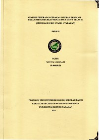 Analisis Penerapan Gerakan Literasi Sekolah Dalam Menumbuhkan Minat Baca Siswa Kelas IV (Studi Kasus SDN Utama 1 Tarakan)