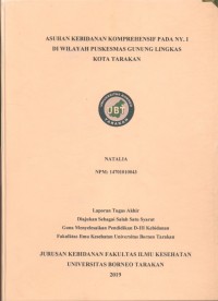 Asuhan Kebidanan Komprehensif Pada Ny. I Di Wilayah Puskesmas Gunung Lingkas Kota Tarakan