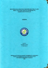 Keanekaragaman Dan Kelimpahan Ikan Asli Desa Atap, Kecamatan Sembakung, Kabupaten Nunukan