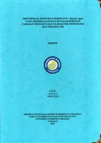 Identifikasi Jenis Ikan Baronang (Siganus spp.) Yang Diperdagangkan Di Pasar Beringin Tarakan Menggunakan Karakter Morfologi Dan Molekuler