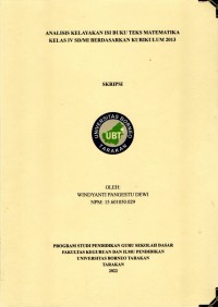 Analisis Kelayakan Isi Buku Teks Matematika Kelas IV SD/MI Berdasarkan Kurikulum 2013