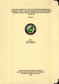 Analisis Hambatan Guru IPA SMP Muhammadiyah 1 Tarakan Tahun Ajaran 2020/2021 Dalam Menerapkan Pembelajaran Secara Daring Selama Pandemi Covid-19