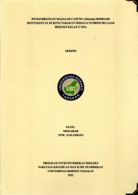 Pengembangan Majalah Capung (Odonata) Berbasis Kontekstual Di Kota Tarakan Sebagai Sumber Belajar Biologi Kelas X SMA