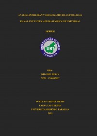 Analisa Pemilihan Variasi Kampuh Las Pada Baja Kanal UNP Untuk Aplikasi Mesin Uji Universal