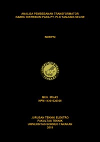 Analisa Pembebanan Transformator Gardu Distribusi Pada PT. PLN Tanjung Selor