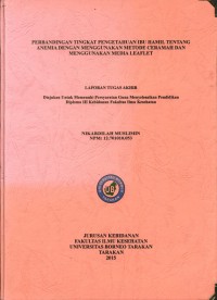 Perbandingan Tingkat Pengetahuan Ibu Hamil Tentang Anemia Dengan Mengunakan Metode Ceramah Dan Mengunakan Media Leaflet