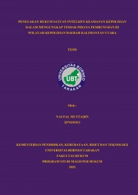 Penegakan Hukum Satuan Intelijen Keamanan Kepolisian Dalam Mengungkap Tindak Pidana Pembunuhan Di Wilayah Kepolisian Daerah Kalimantan Utara