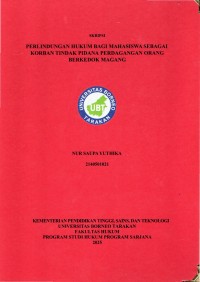 Perlindungan Hukum Bagi Mahasiswa Sebagai Korban Tindak Pidana Perdagangan Orang Berkedok Magang