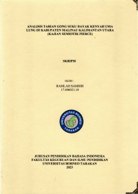Analisis Tarian Gong Suku Dayak Kenyah Uma Lung Di Kabupaten Malinau Kalimantan Utara (Kajian Semiotik Pierce)
