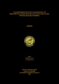 ANALISIS KEBUTUHAN DAYA BATERAI DALAM IMPLEMENTASI TEKNOLOGI RUANG PANAS PADA USAHA PENGOLAHAN IKAN KERING