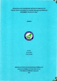 Pemanfaatan Komposit Kitosan Dari Kulit Udang Dan CaO Kerang Kapah (Meretrix Sp) Sebagai Adsorben Mangan (Mn) 2+