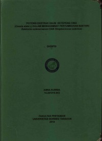 Uji Potensi Ekstrak Daun Tanaman Ketepeng Cina (Cassia alata L) Menghambat Pertumbuhan Bakteri Ralstonia solanacearum Dan Streptococcus sobrinus